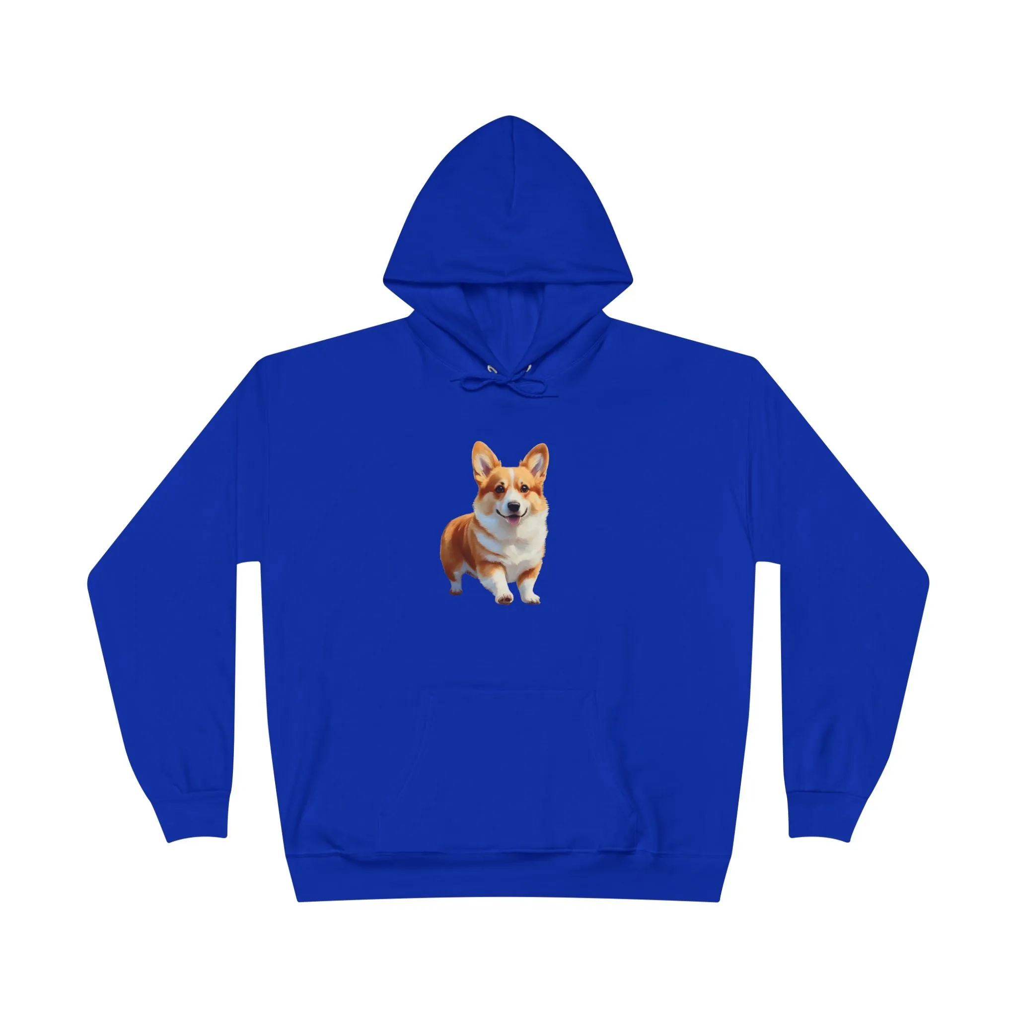 Welsh Corgie Puppy - Unisex Fleece Lined Pullover Hoodie Sweatshirt