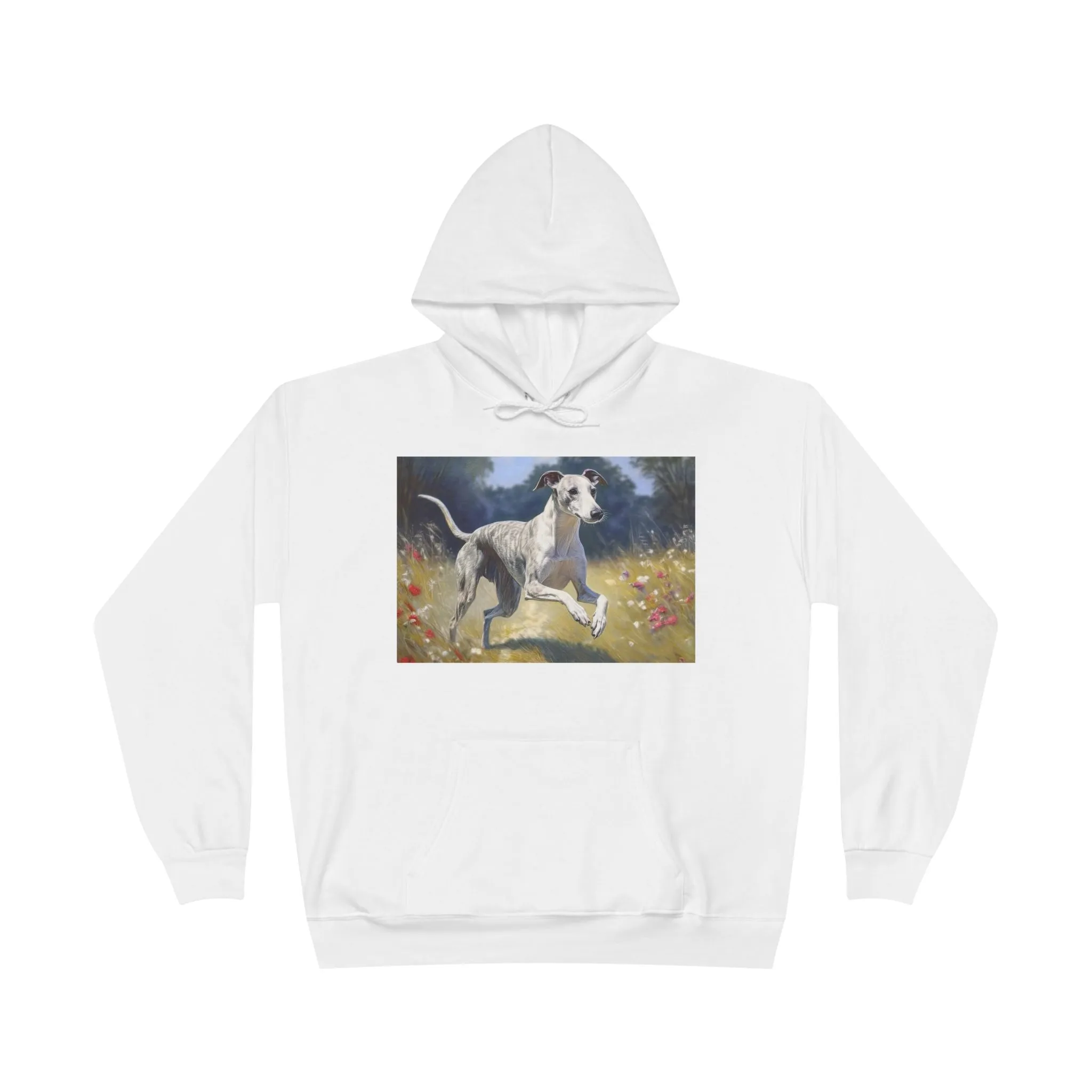 Whippet Unisex Fleece Lined Pullover Hoodie Sweatshirt