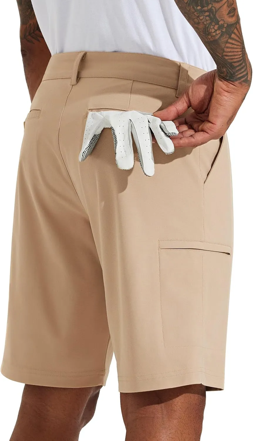 Willit Men's Golf Shorts Stretch Hiking Cargo Shorts Athletic Quick Dry Casual Work Shorts with Pockets 10"