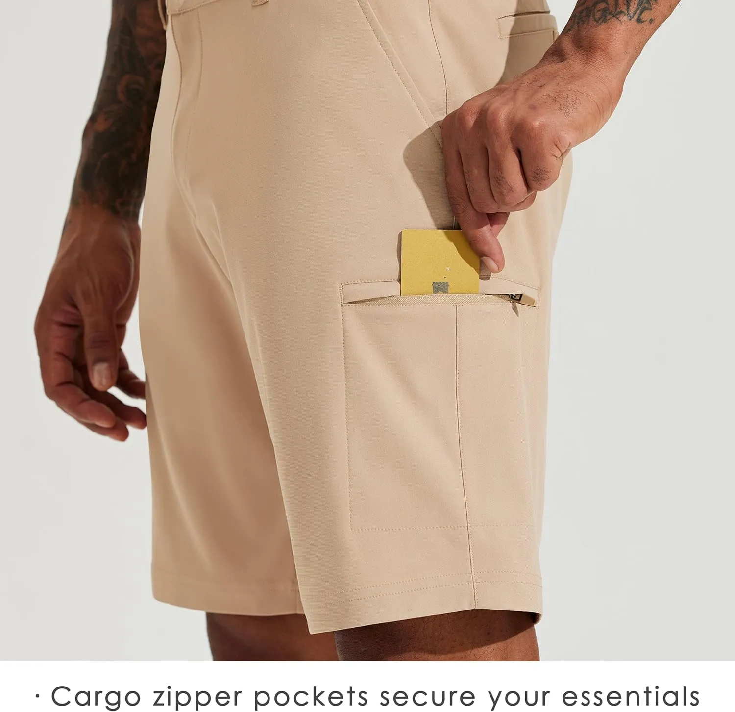 Willit Men's Golf Shorts Stretch Hiking Cargo Shorts Athletic Quick Dry Casual Work Shorts with Pockets 10"