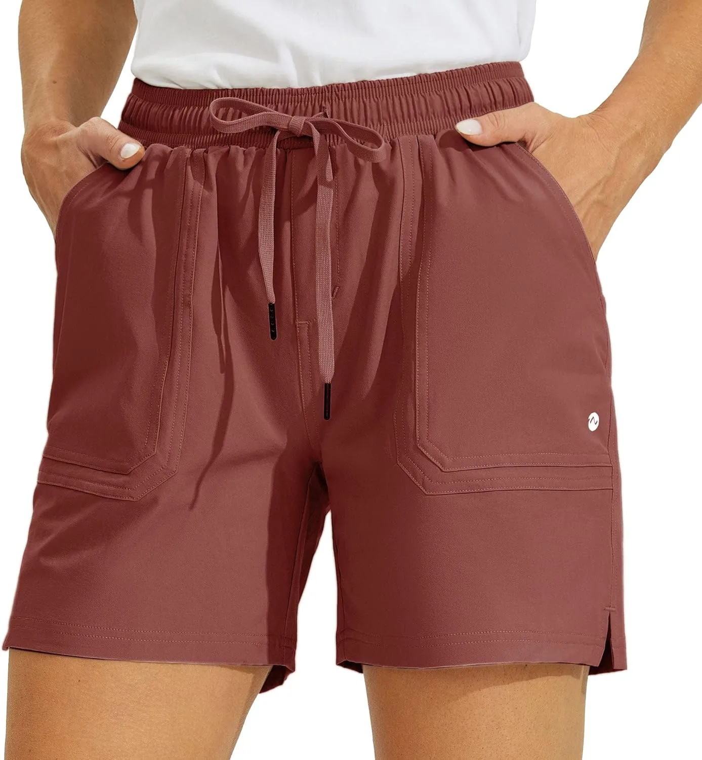 Willit Women's 5" Hiking Shorts Golf Athletic Outdoor Shorts Quick Dry Workout Summer Water Shorts with Pockets