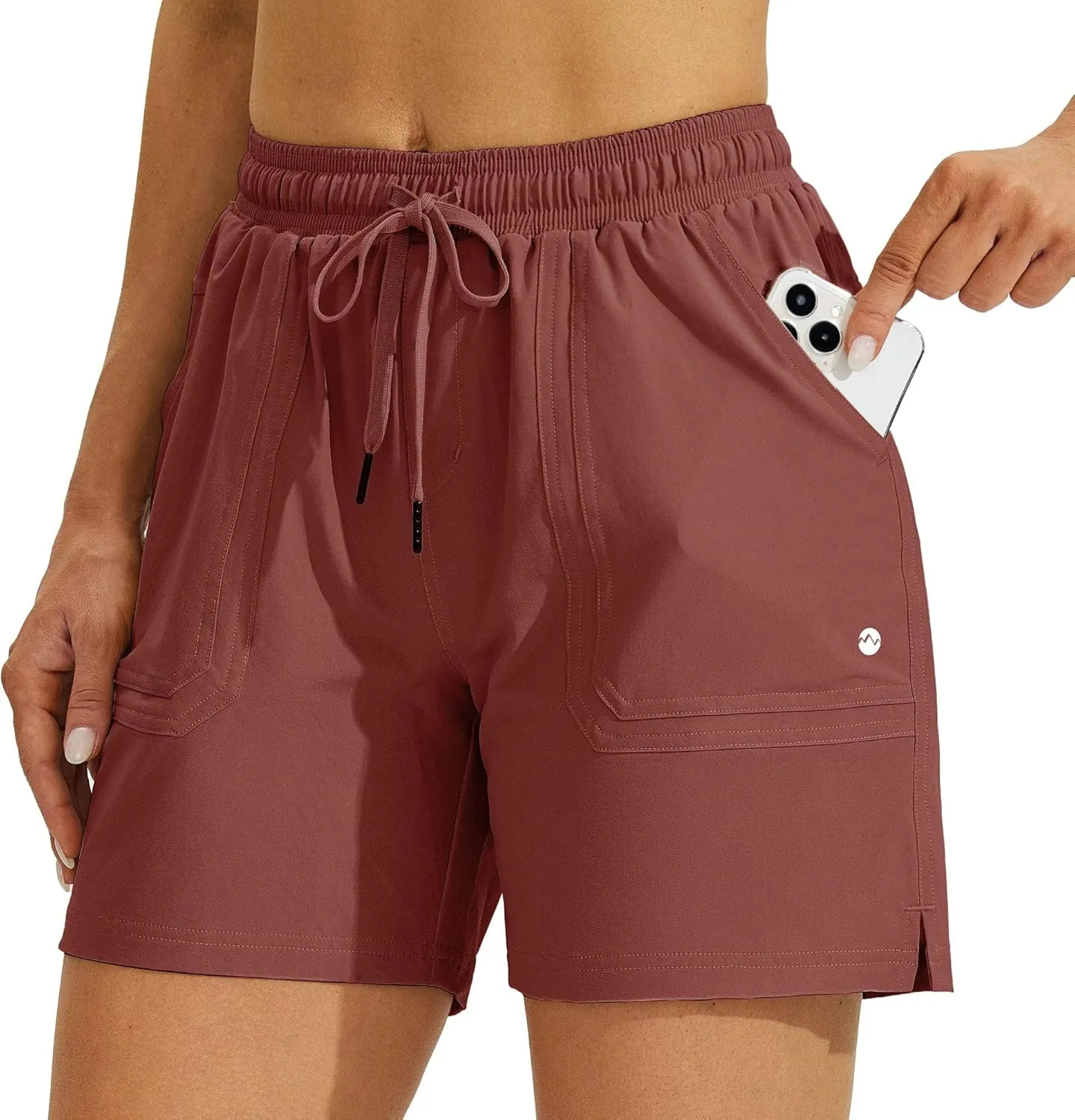 Willit Women's 5" Hiking Shorts Golf Athletic Outdoor Shorts Quick Dry Workout Summer Water Shorts with Pockets
