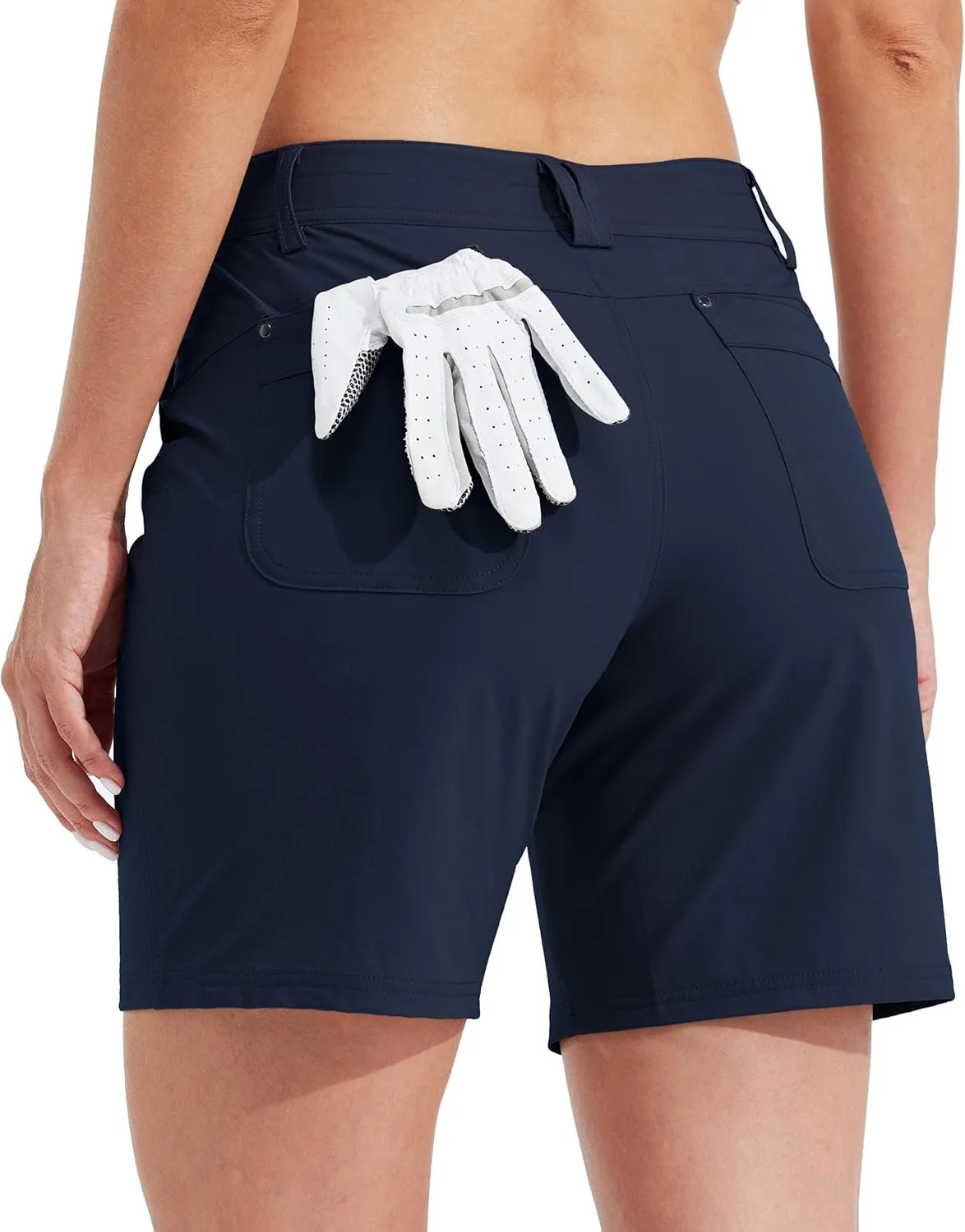Willit Women's Golf Hiking Shorts 7" Quick Dry Athletic Shorts Casual Summer Shorts with Pockets Water Resistant