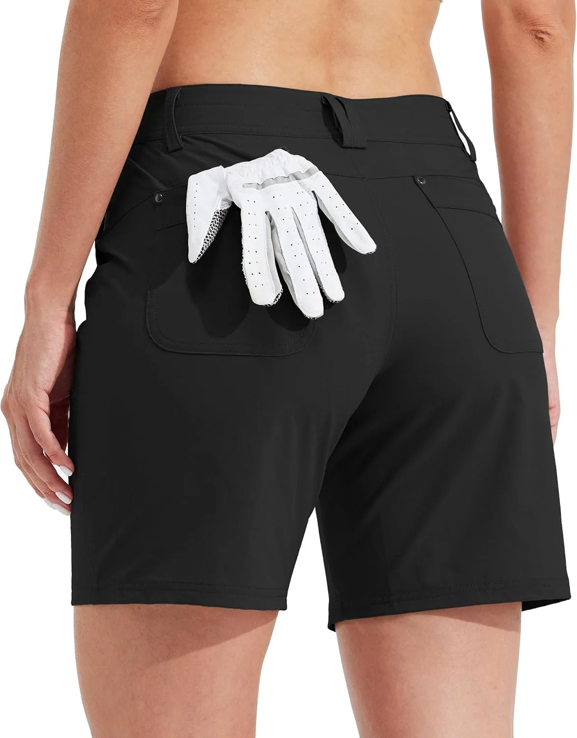 Willit Women's Golf Hiking Shorts 7" Quick Dry Athletic Shorts Casual Summer Shorts with Pockets Water Resistant