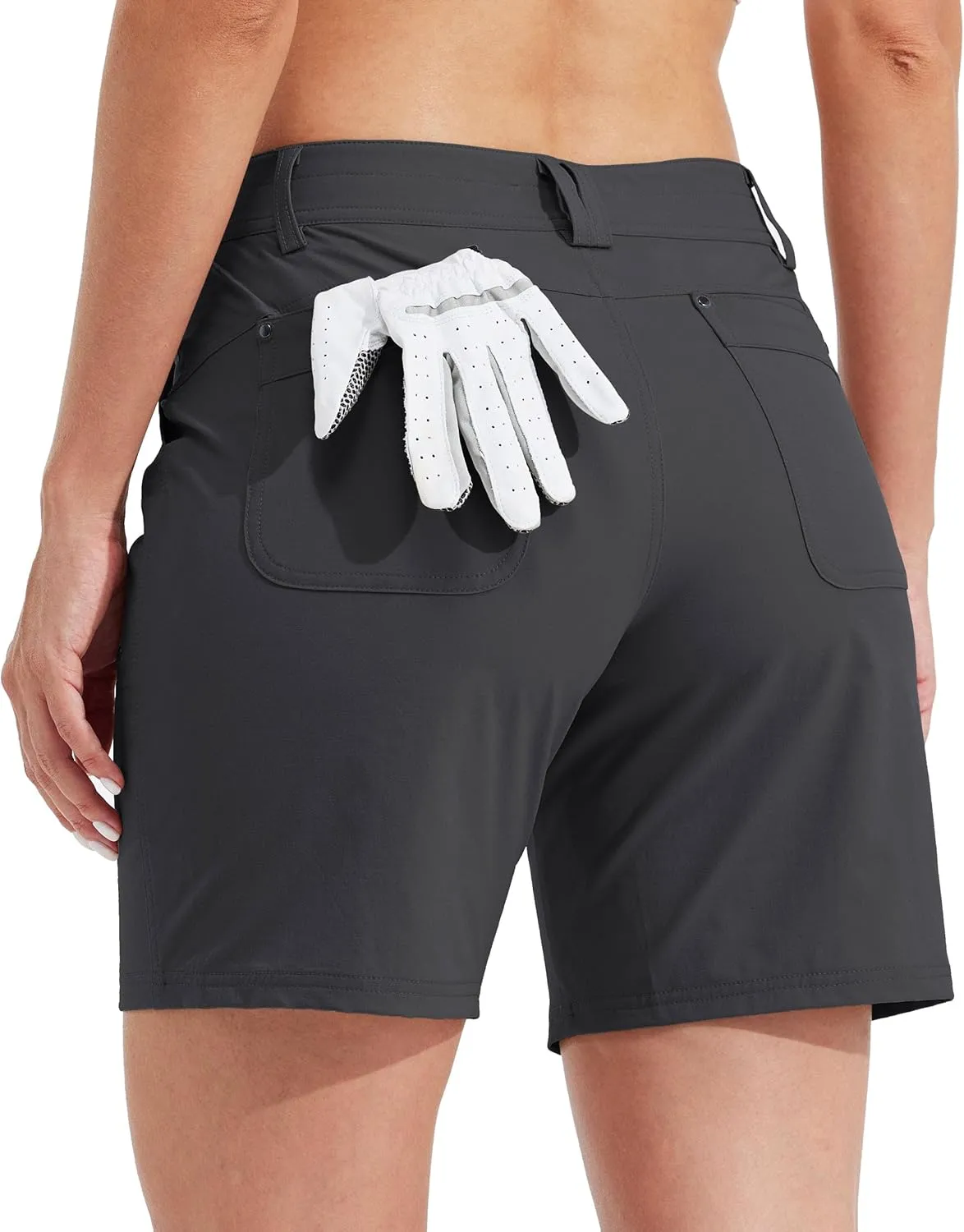 Willit Women's Golf Hiking Shorts 7" Quick Dry Athletic Shorts Casual Summer Shorts with Pockets Water Resistant