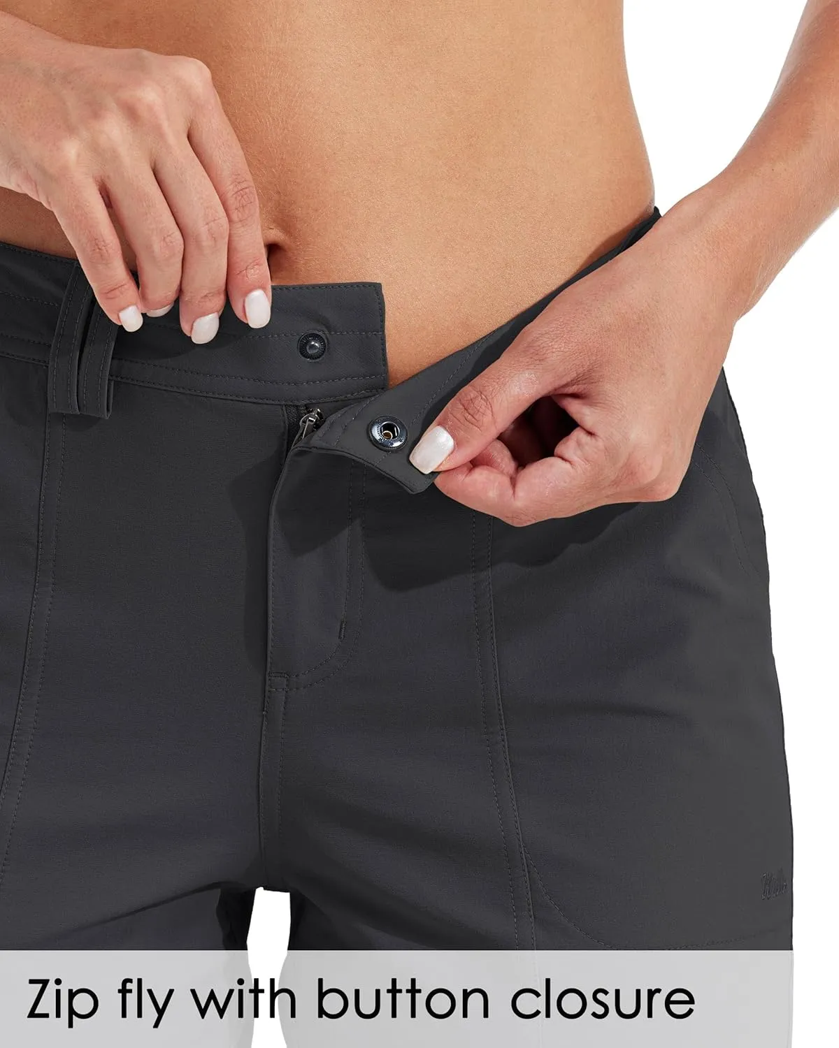 Willit Women's Golf Hiking Shorts 7" Quick Dry Athletic Shorts Casual Summer Shorts with Pockets Water Resistant