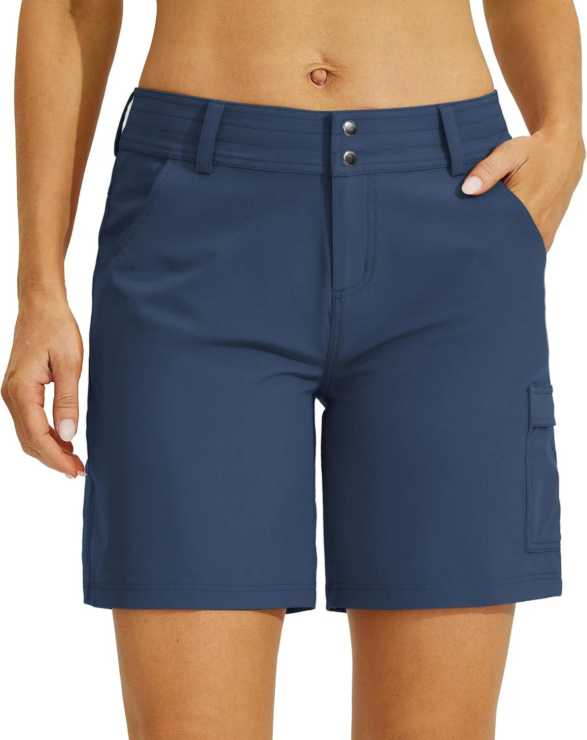 Willit Women's Golf Hiking Shorts Cargo Quick Dry Athletic Shorts Casual Summer Shorts with Pockets 7"
