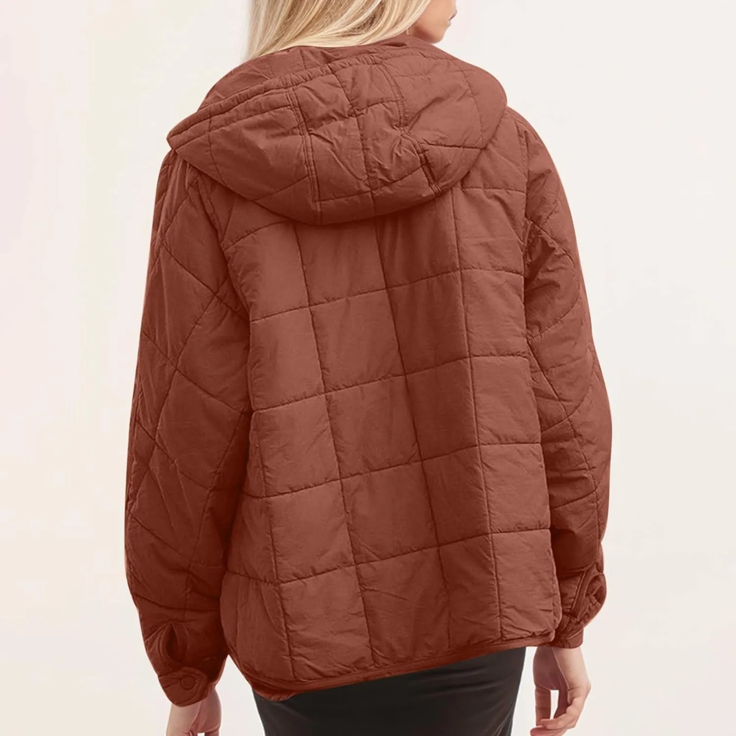 Winter Coats For Women With Hood Fleece Lined Thicken Warm Puffer Jackets Full Zipper Parkas Trendy 2025 Clothes