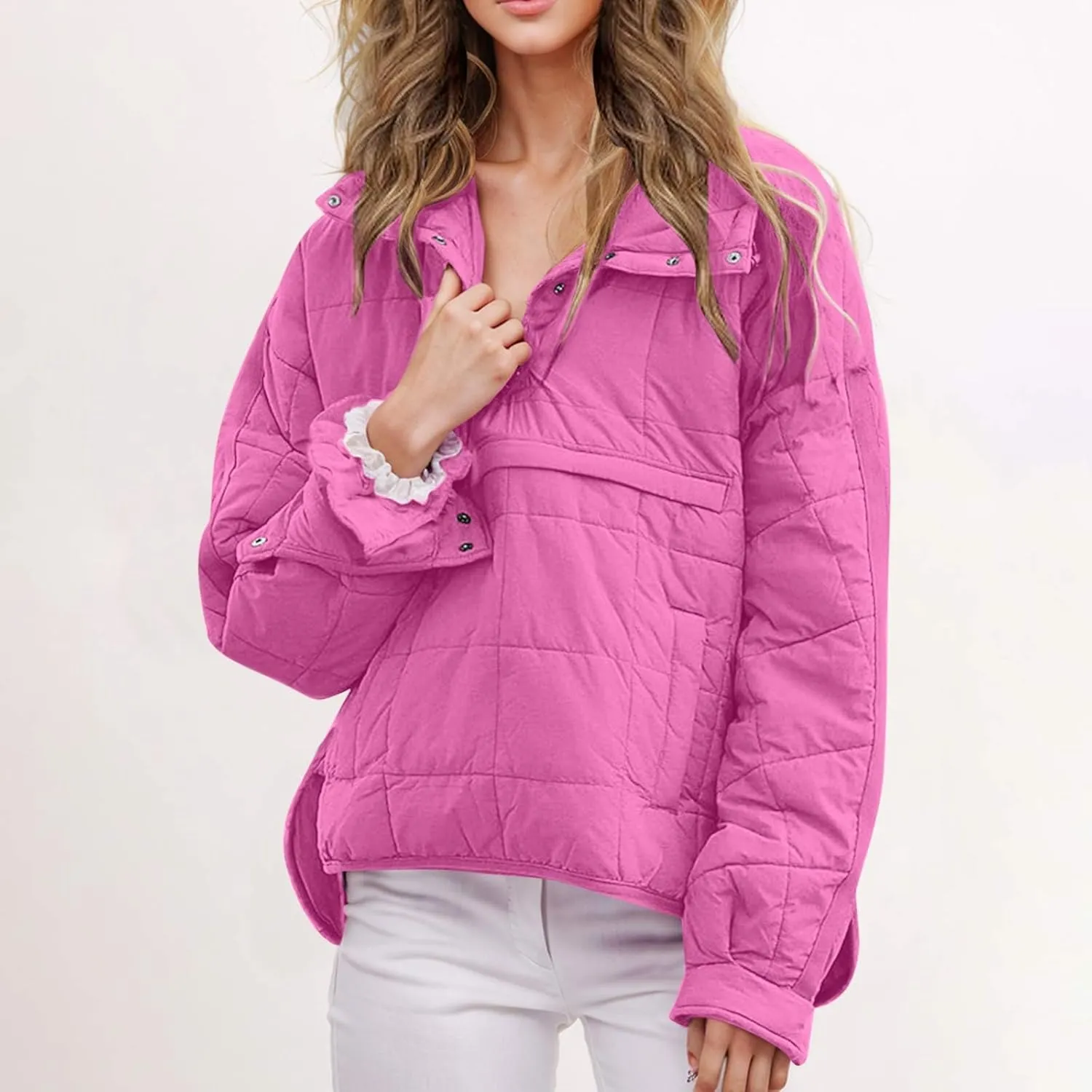 Winter Coats For Women With Hood Fleece Lined Thicken Warm Puffer Jackets Full Zipper Parkas Trendy 2025 Clothes