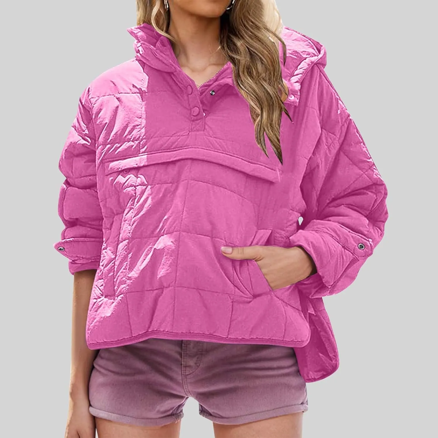 Winter Coats For Women With Hood Fleece Lined Thicken Warm Puffer Jackets Full Zipper Parkas Trendy 2025 Clothes