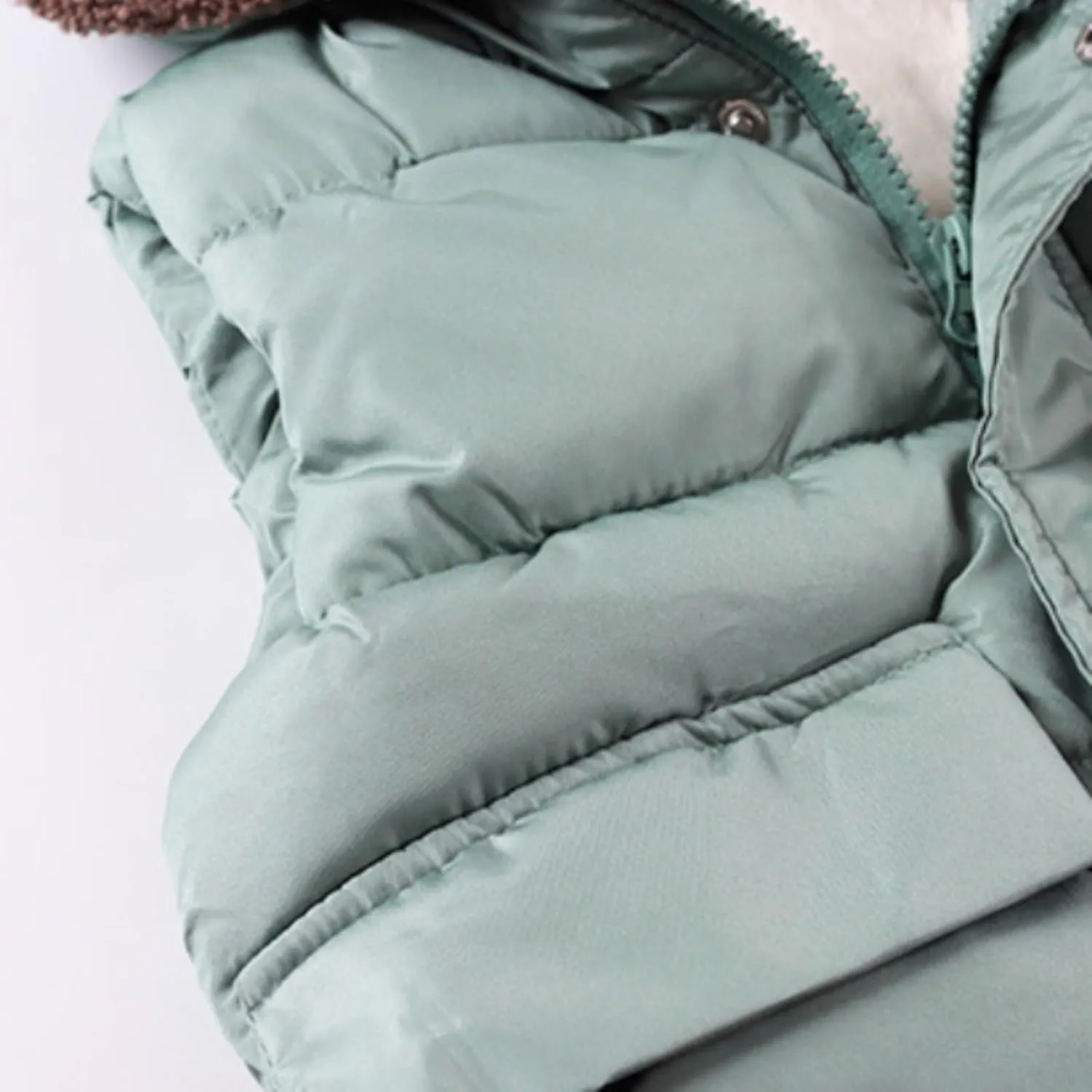 Winter Coats Girls Size 8 Boys And Girls Fall And Winter Bear Padded Hooded Vest Zipper Cotton Jacket Girls Bubble Coat
