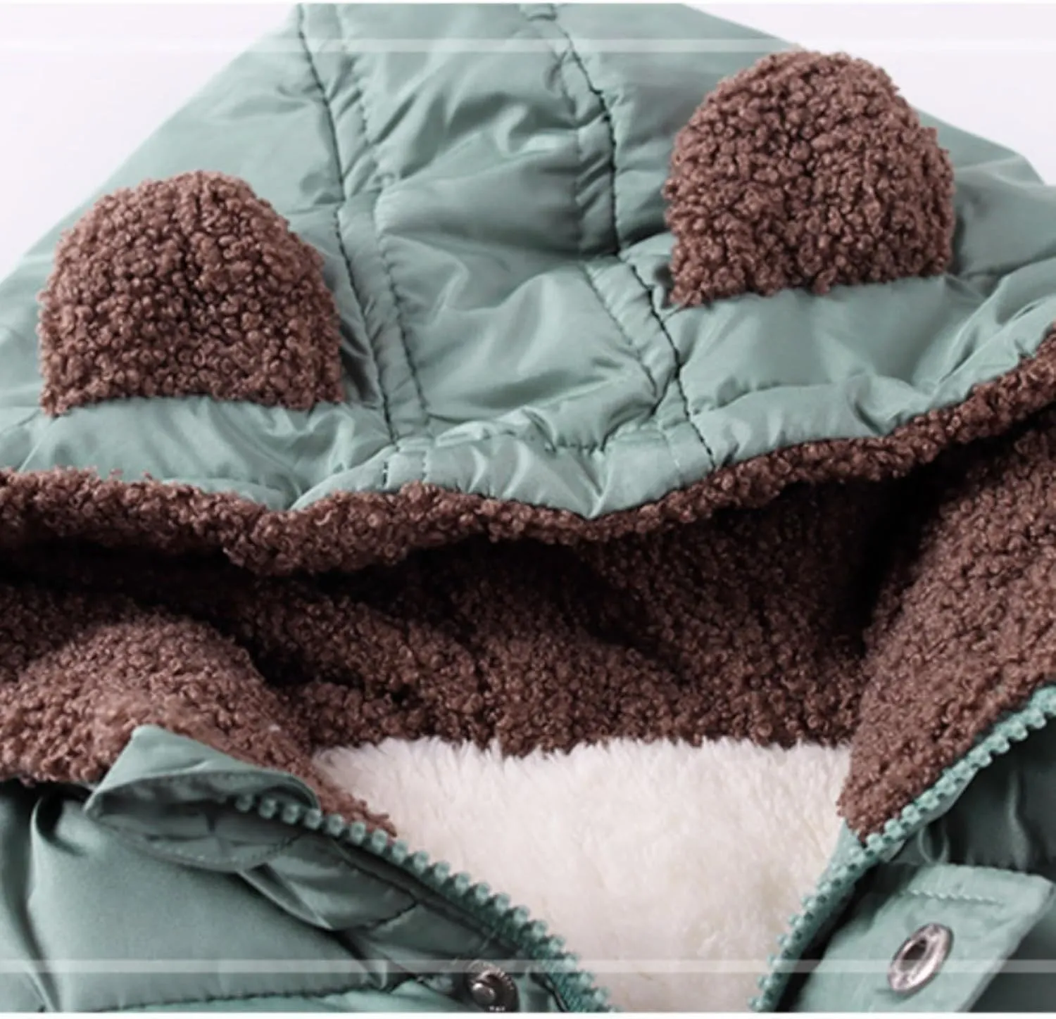 Winter Coats Girls Size 8 Boys And Girls Fall And Winter Bear Padded Hooded Vest Zipper Cotton Jacket Girls Bubble Coat