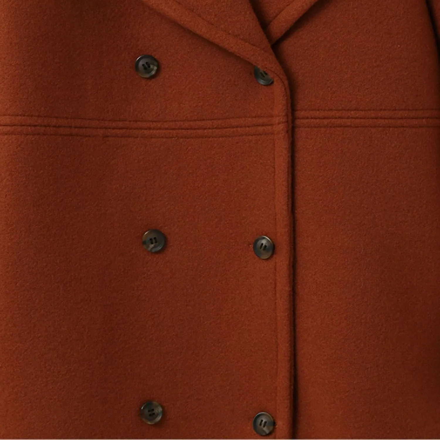 Winter Wool Coats for Women Elegant Double Breasted Mid Length Trench Coat Open Front Notched Collar Over Coat