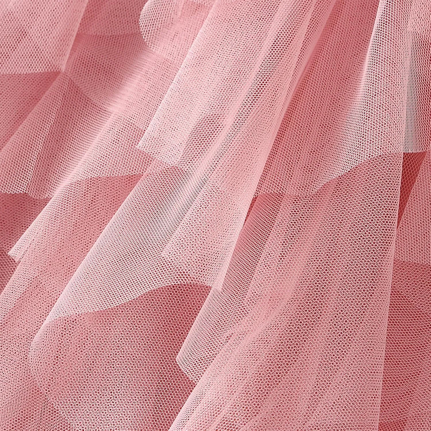Women Tutu Skirt a Line Elastic Waist Layered Tulle Midi Skirt Rave Party Pleated Skirt Halloween Mesh Skirt