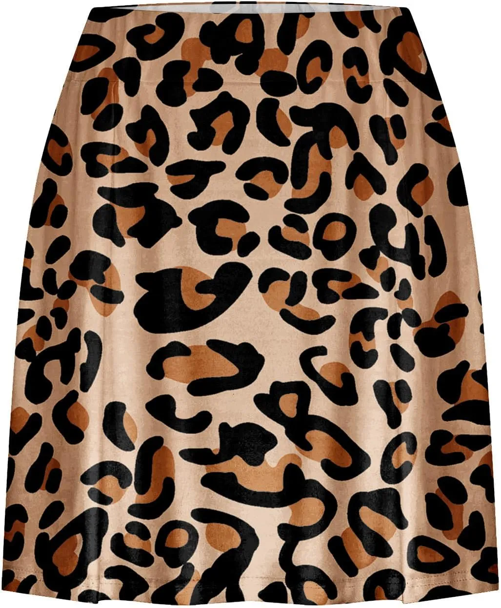 Womens 2023 Skirt Shorts Skort Leopard Floral Print Summer Trendy Athletic Shorts Layered Ruffle Mini Skirts with Shorts