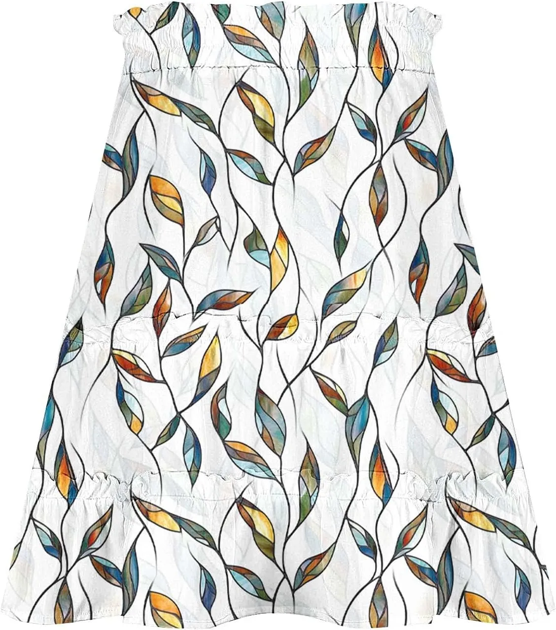 Womens Flowy High Waist Pleated Mini Skirts Casual Boho Floral Ruffle Tiered Skorts Cute Summer Fashion Shorts