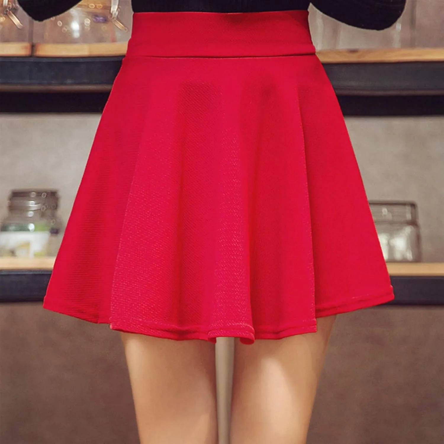 Womens High Waist A Line Mini Skirt Fashion Casual Pleated Skort Short Mini Petticoat Skirts for Tennis Golf