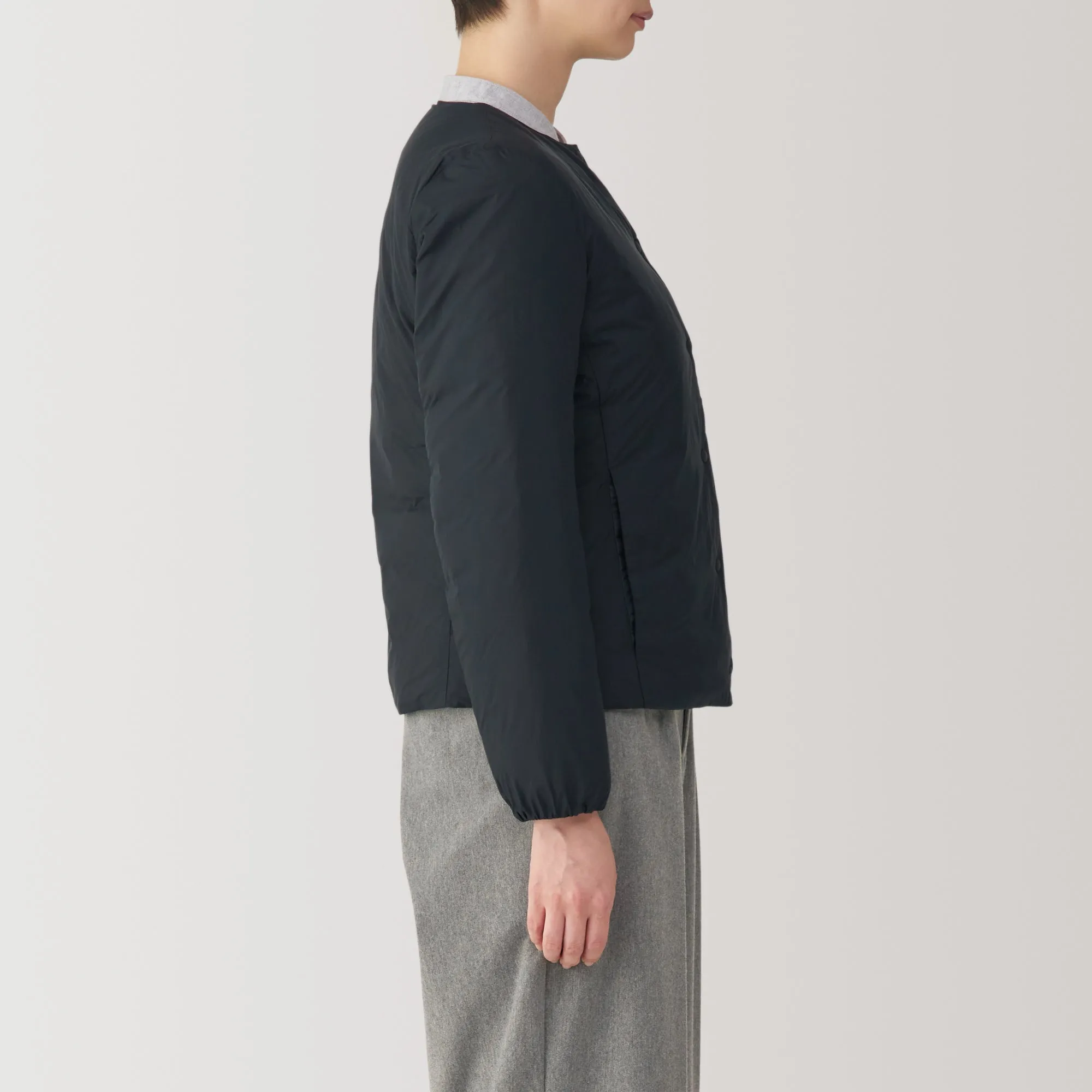 Women's Lightweight Down Collarless Jacket