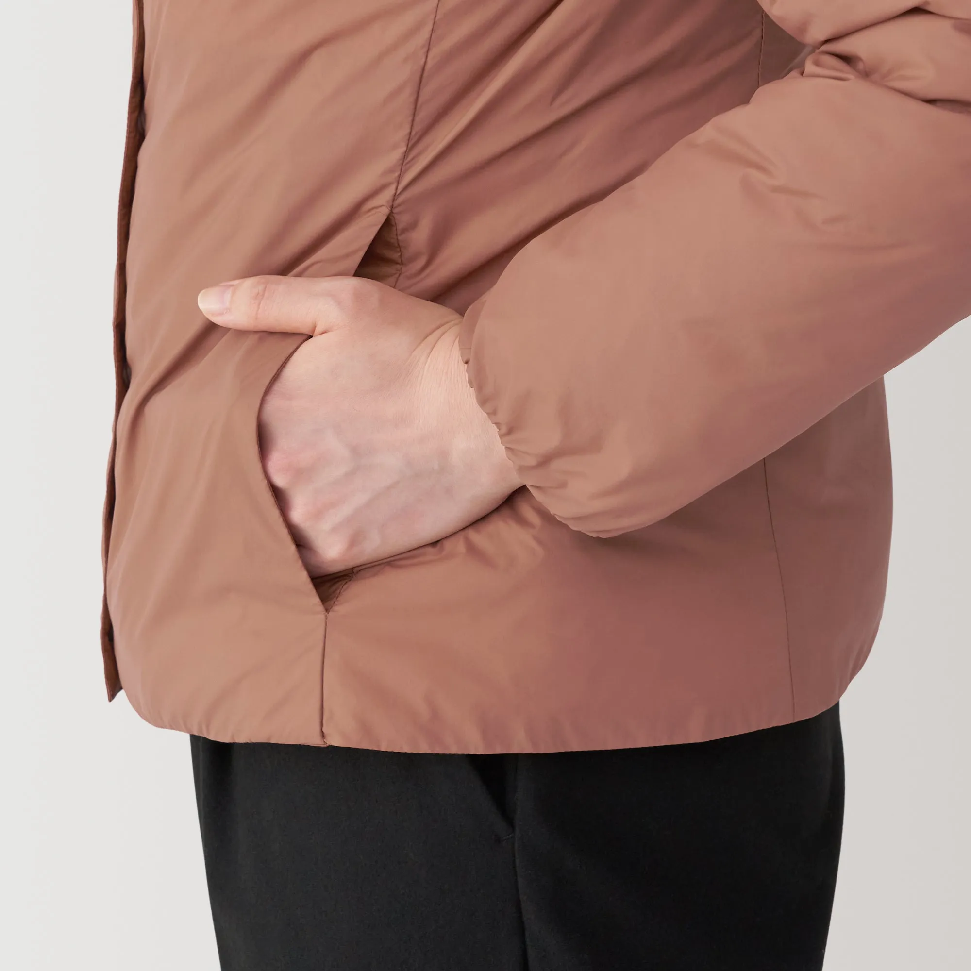 Women's Lightweight Down Collarless Jacket