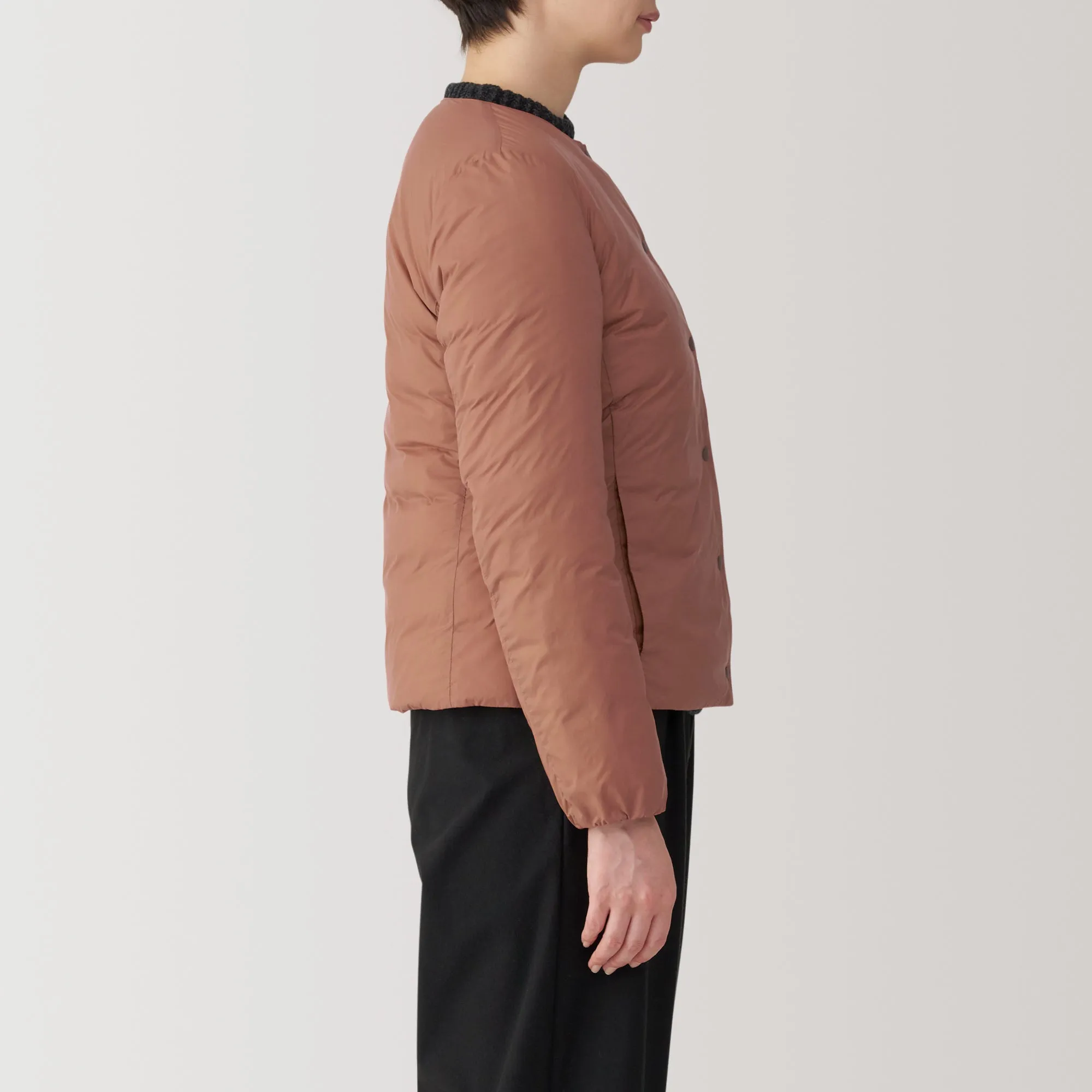 Women's Lightweight Down Collarless Jacket