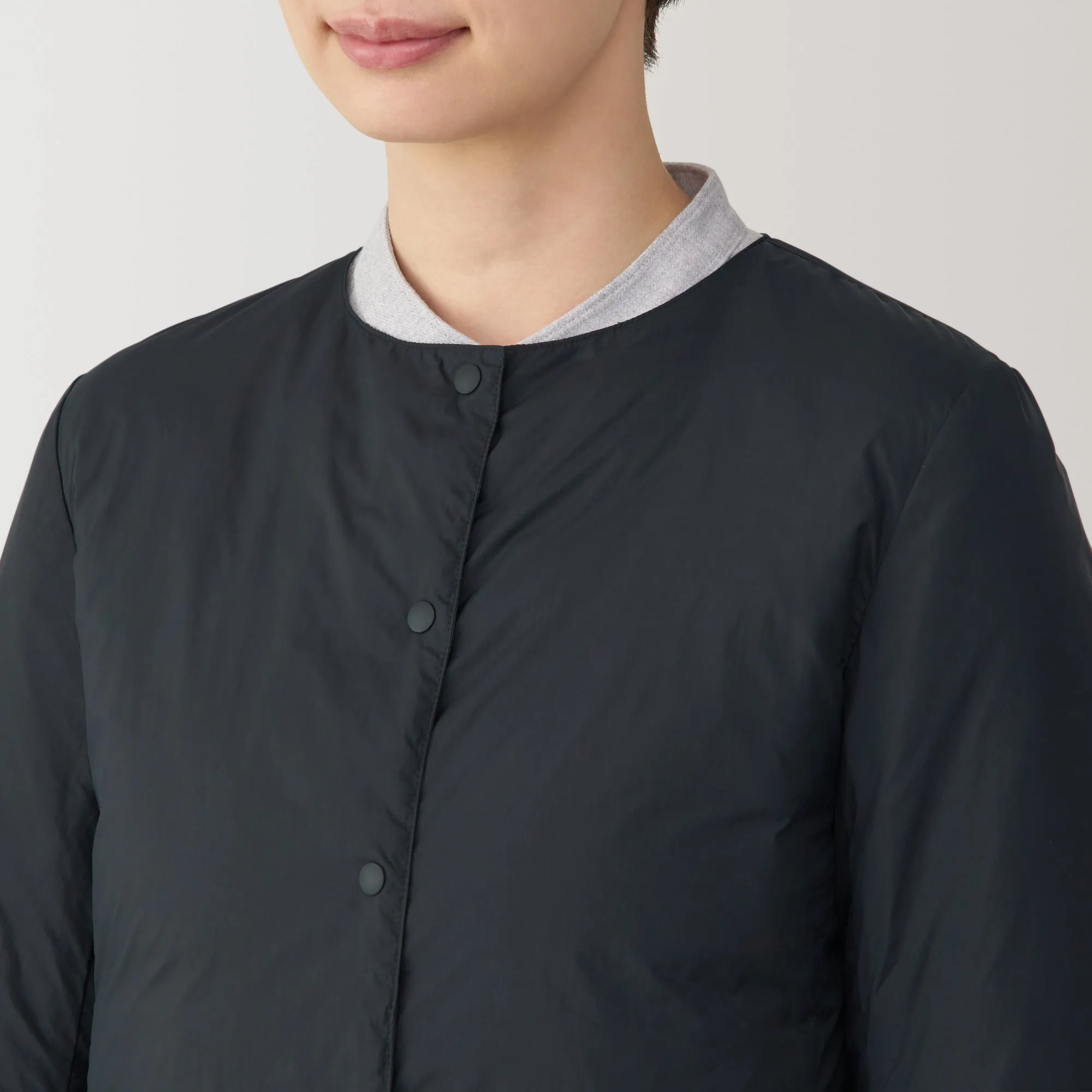Women's Lightweight Down Collarless Jacket