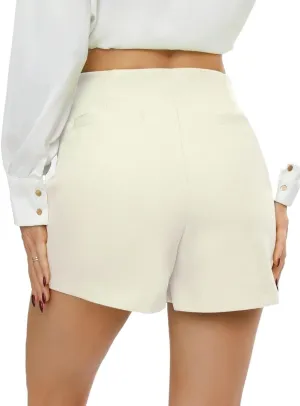 Womens Shorts Elegant Asymmetrical High Waist Skort Lounge Shorts