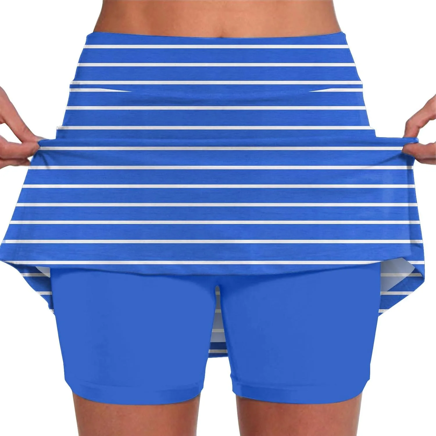 Womens Skorts with High Waist Pockets Tummy Control Plus Size Athletic Sports Pants Skirt Casual Pants for Women