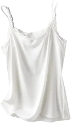 Womens Summer V-Neck Camisole Silk Camis Women's Sexy Bottoming Shirt Sleeveless Top Silk Camisole Women Shirt