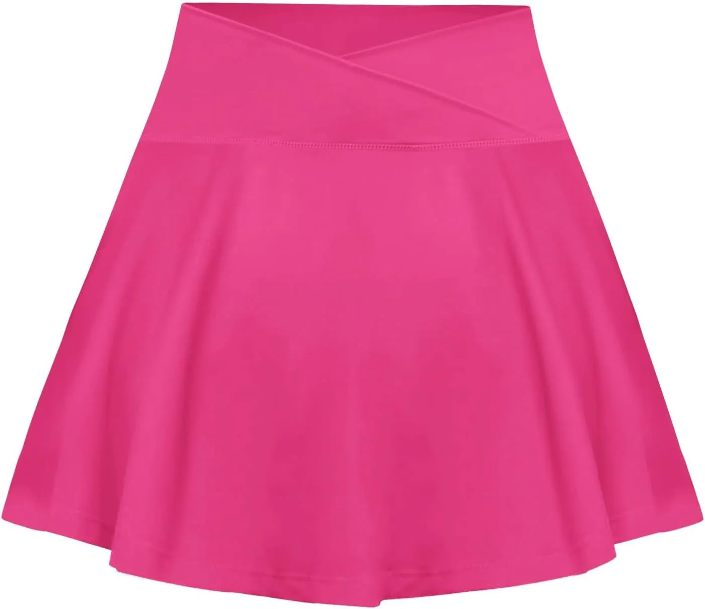 Womens Tennis Skirts High Waisted Cross Waist Skirts Built-in Shorts Athletic Workout Golf Running Skorts with Pockets