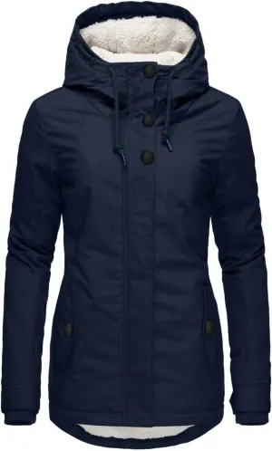 Women's Thickened Down Jacket Coats Fleece Lined Warm Parka4 Hooded Jacket 2024 Winter Outerwear