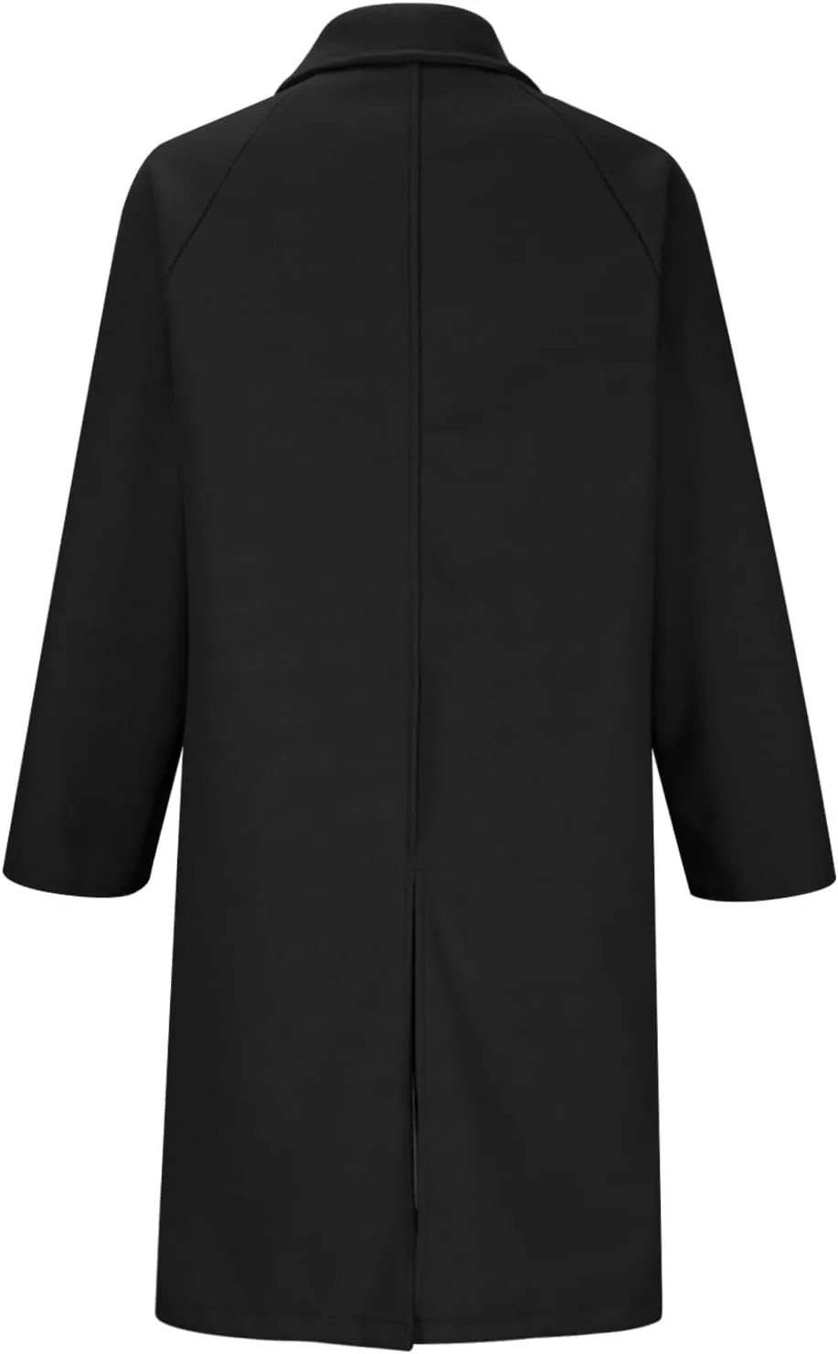 Womens Trench Coats Winter Wool Blend Peacoat Elegant Lapel Collar Double Breasted Overcoat With Pockets