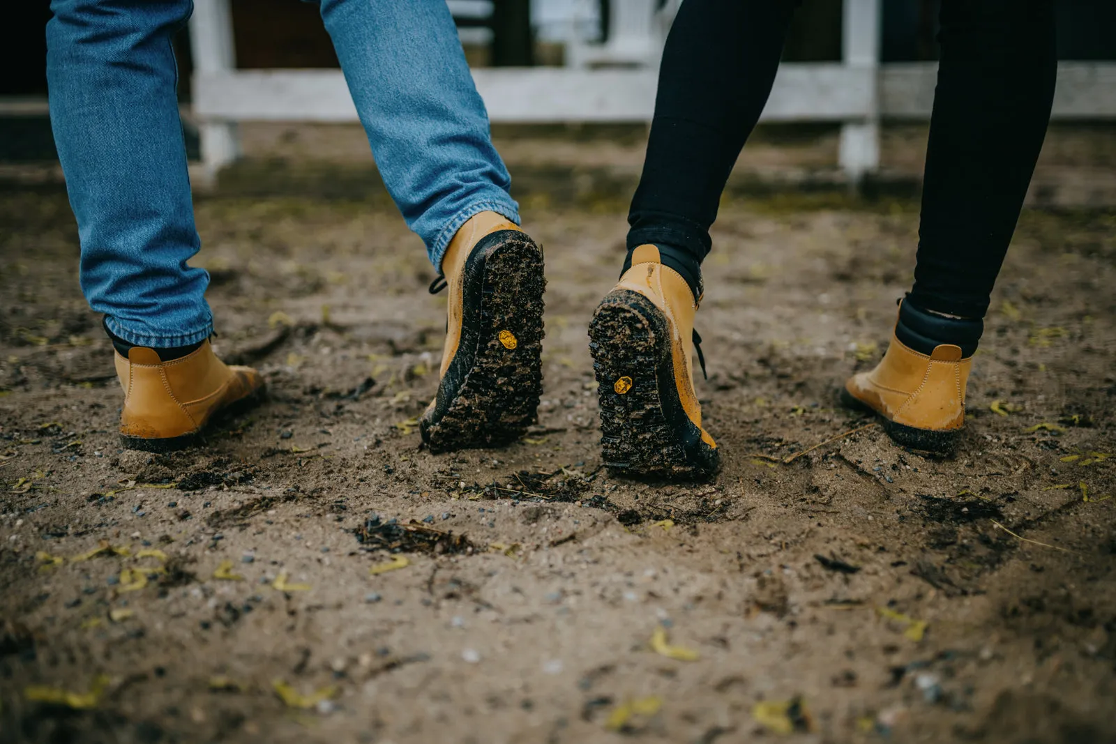 Women's winter barefoot boots Shuma Winter mustard nubuck