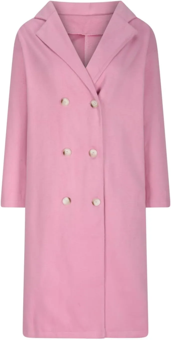 Wool Trench Coat for Women Oversized Notched Collar Single Breast Trench Coat Thicken Warm Winter Pea Coat Jackets