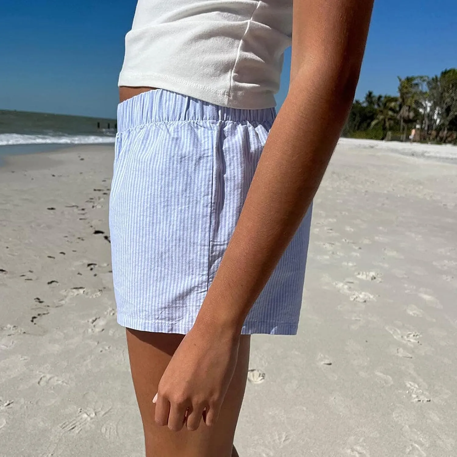 Y2k Cute Lounge Shorts for Women Plaid Print Sleep Shorts Elastic Waist Button Front Pajama Shorts Bottoms